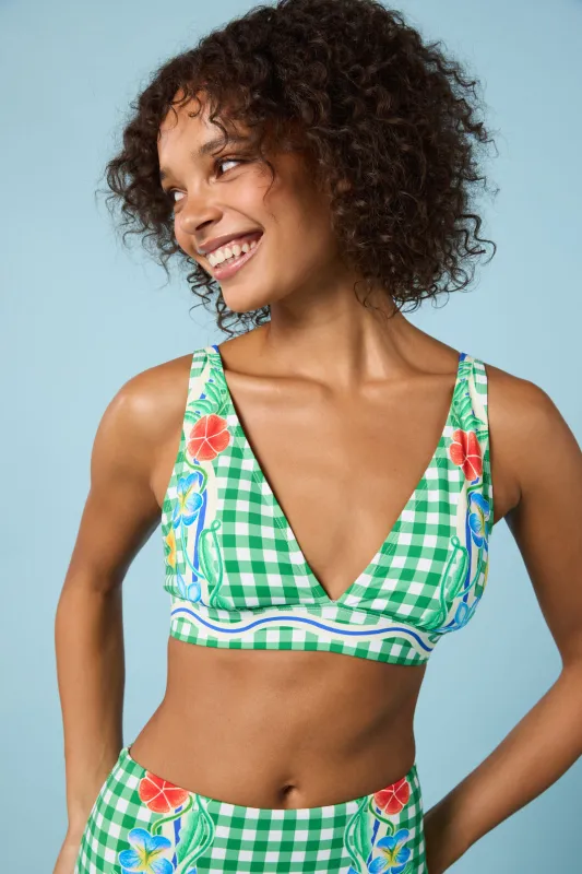 Botanica Print Bikini Top made by gorman