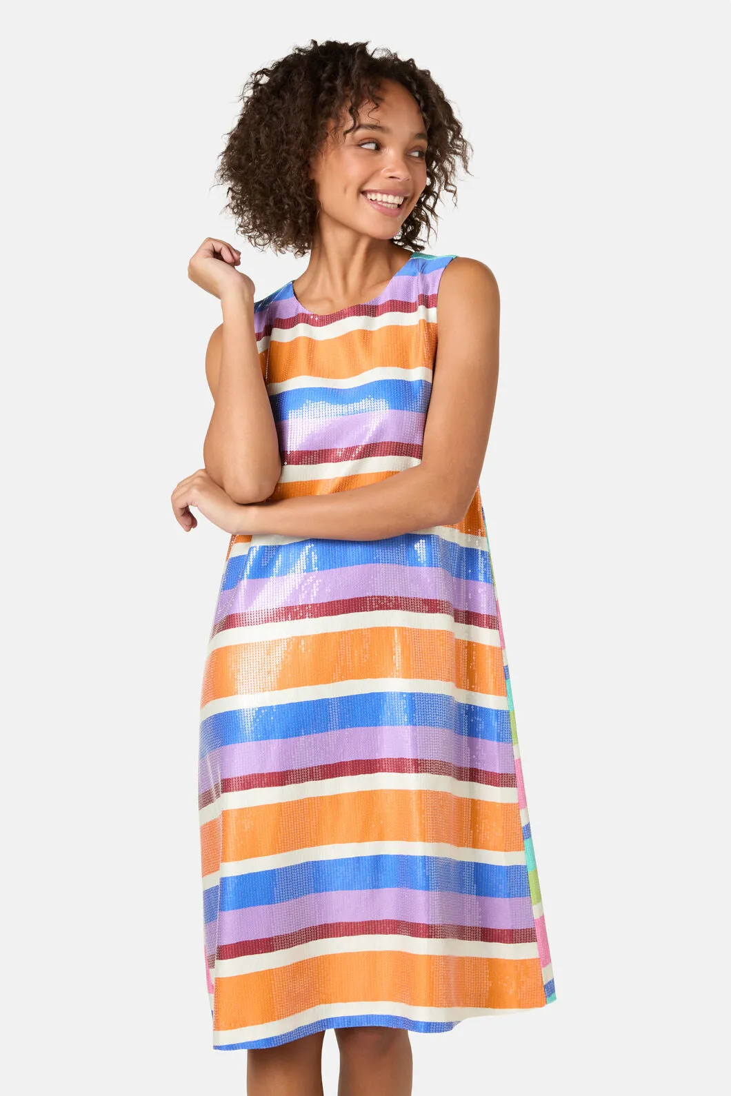 Holiday Stripe Sequin Dress sold by gorman product image thumbnail 4