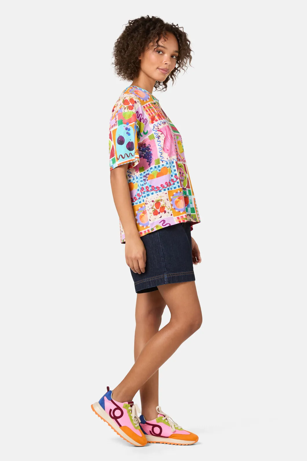 Fruit Party Print Oversized Tee sold by gorman product image thumbnail 3