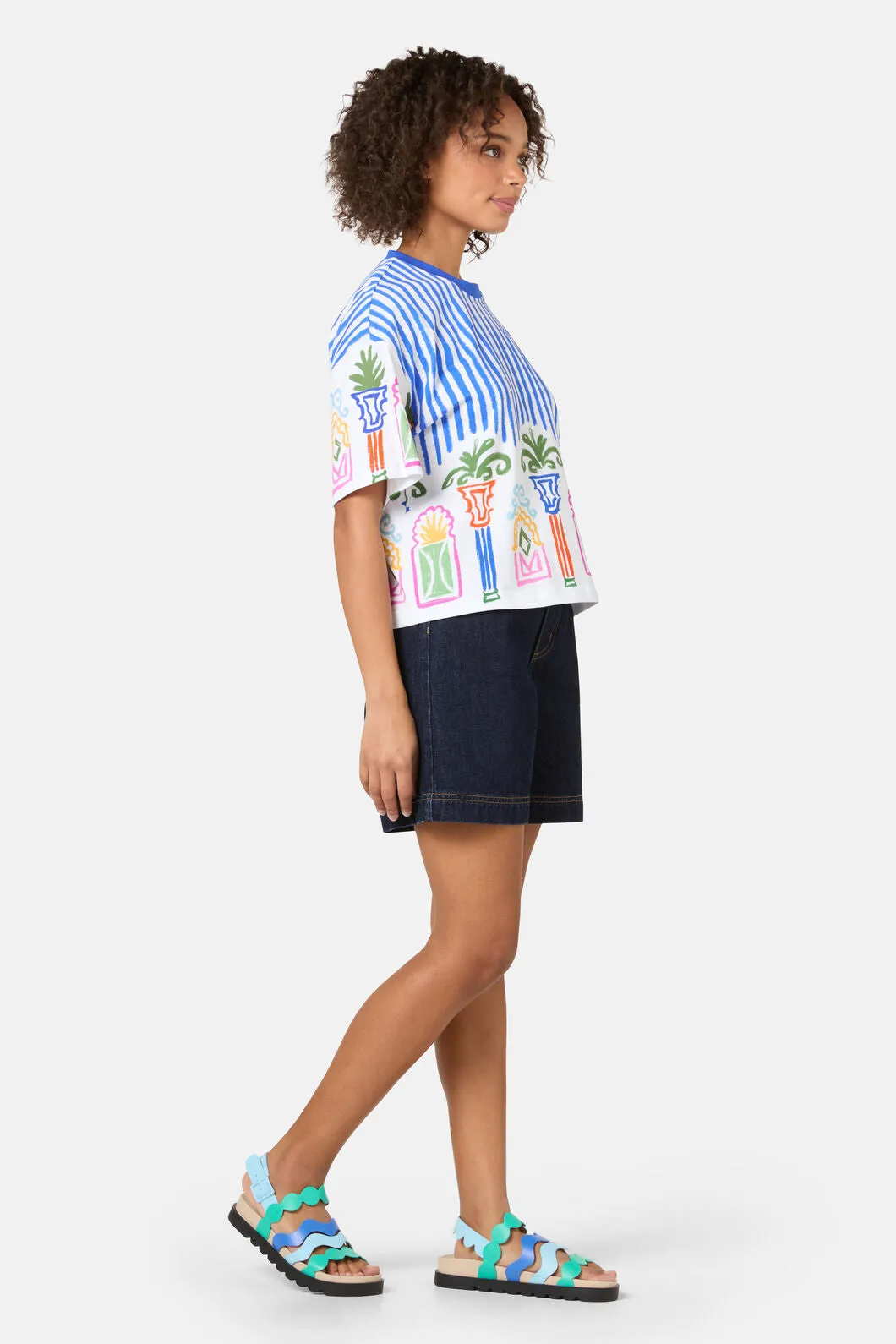 Atrium Print Relaxed Tee sold by gorman product image thumbnail 3