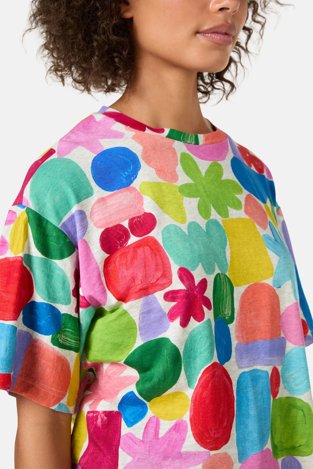 Stamp Your Feet Print Oversized Tee sold by gorman product image thumbnail 5