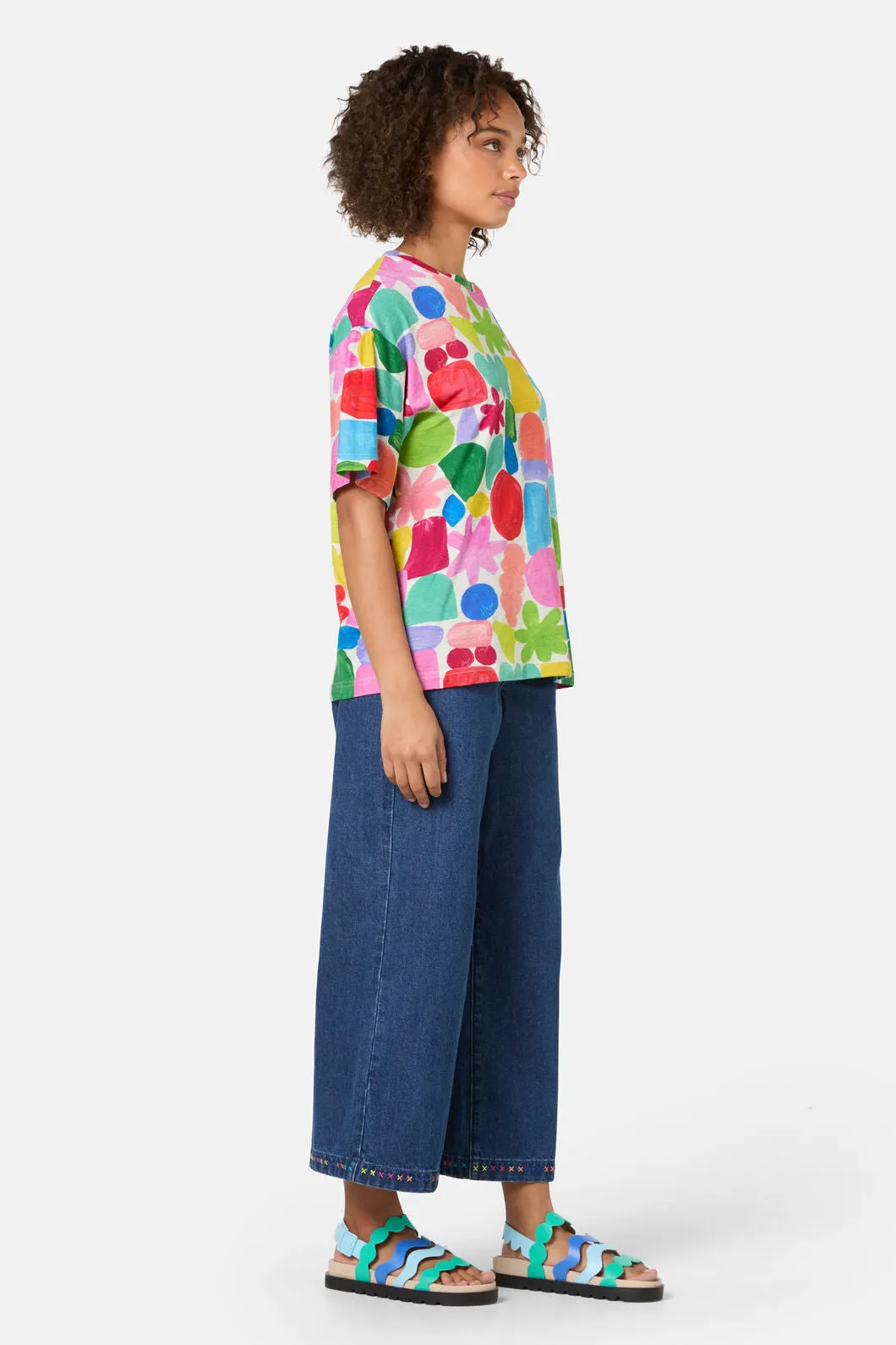 Stamp Your Feet Print Oversized Tee sold by gorman product image thumbnail 3