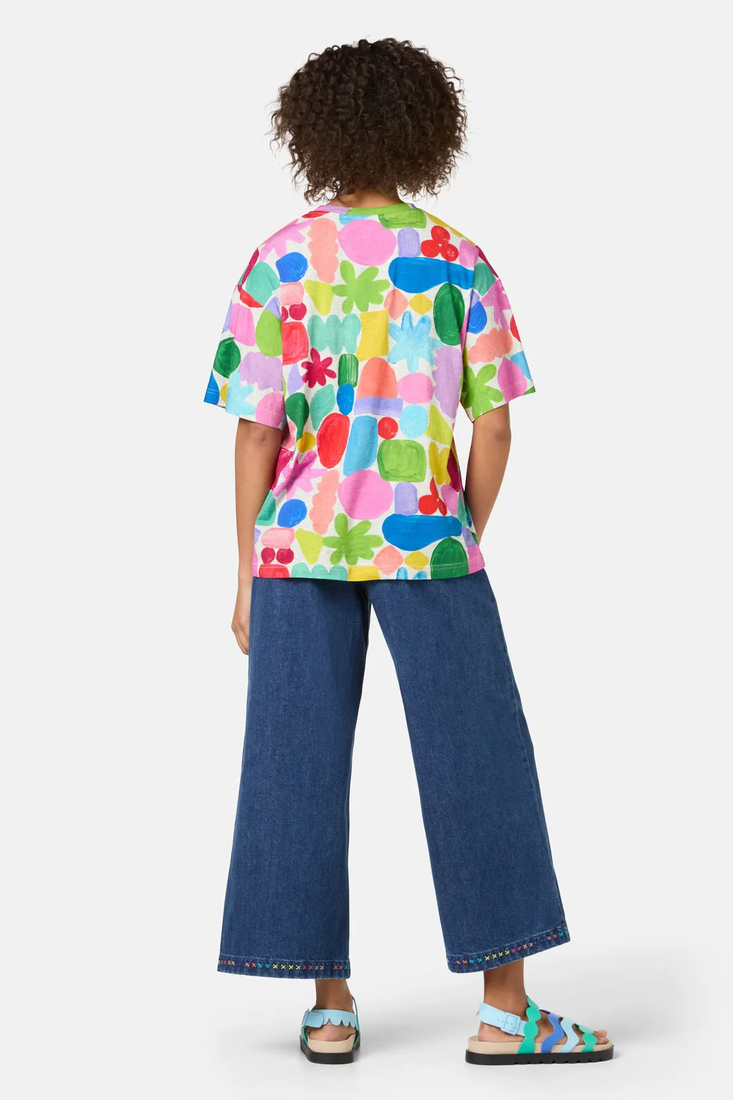 Stamp Your Feet Print Oversized Tee sold by gorman product image thumbnail 4