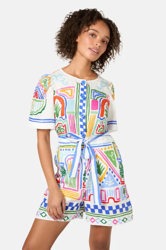 Atrium Print Playsuit sold by gorman