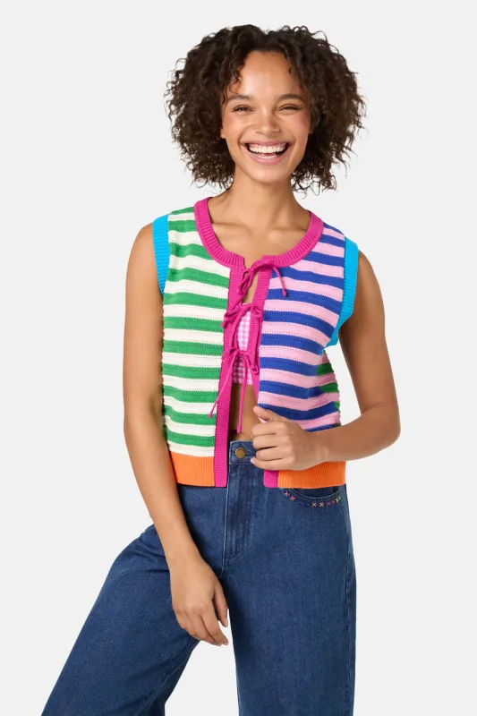 Clementine Cotton Knit Vest sold by gorman