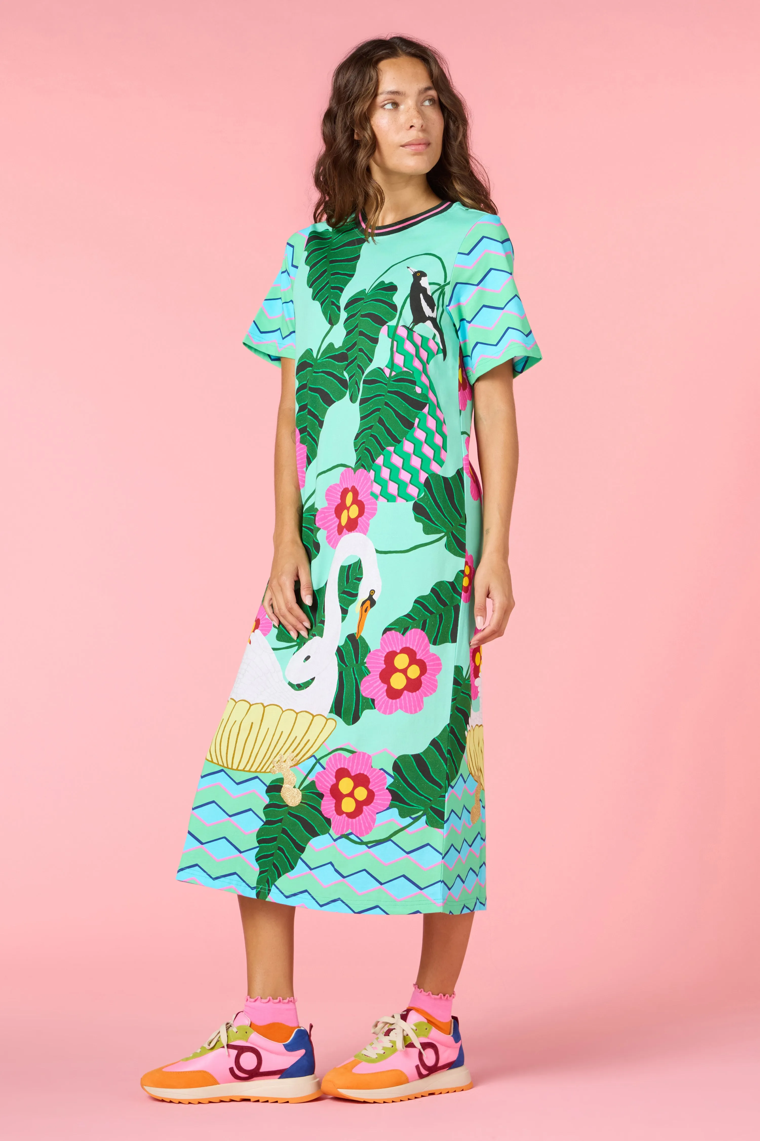 Eros Print Tee Dress sold by gorman product image thumbnail 2