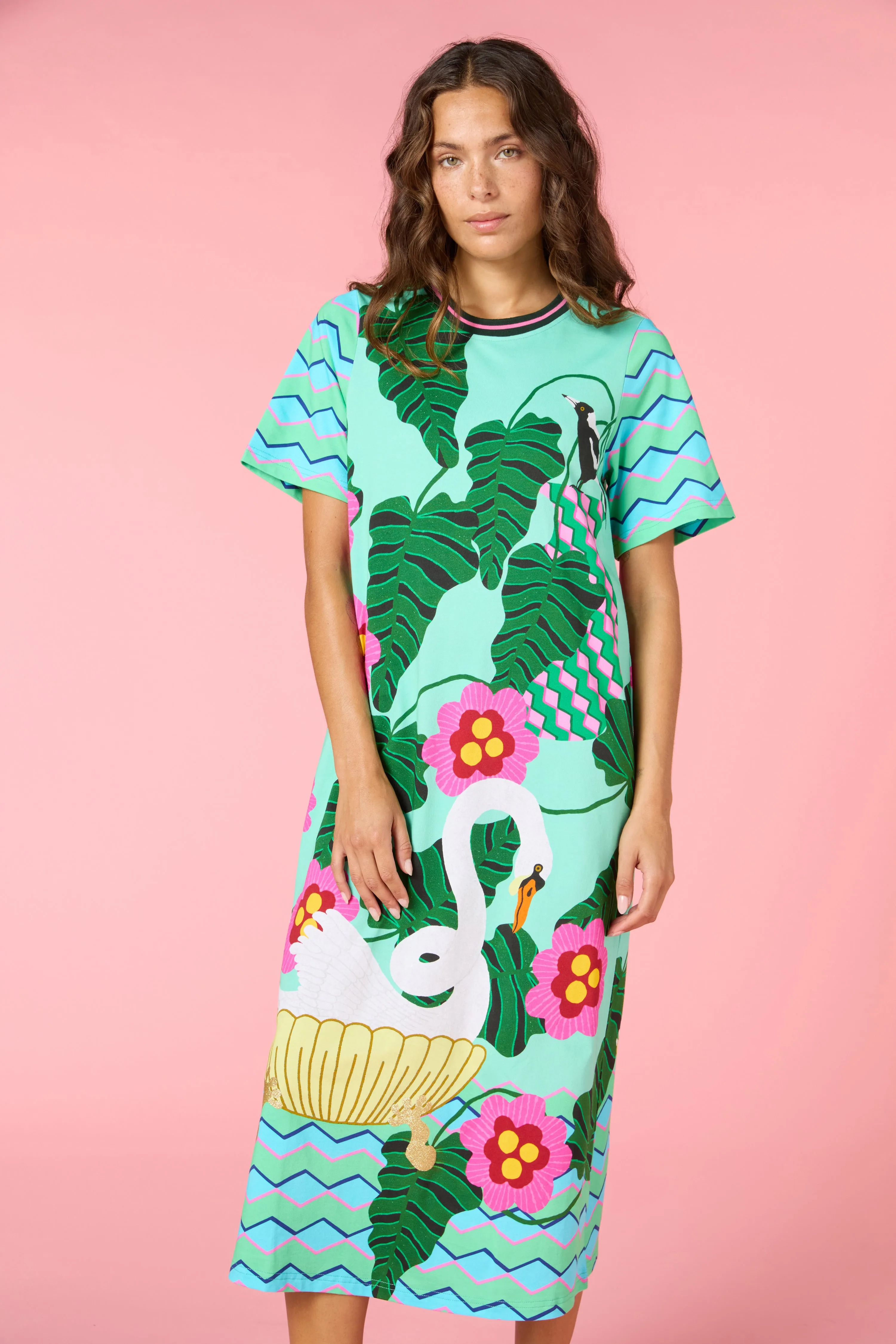 Eros Print Tee Dress sold by gorman product image thumbnail 4
