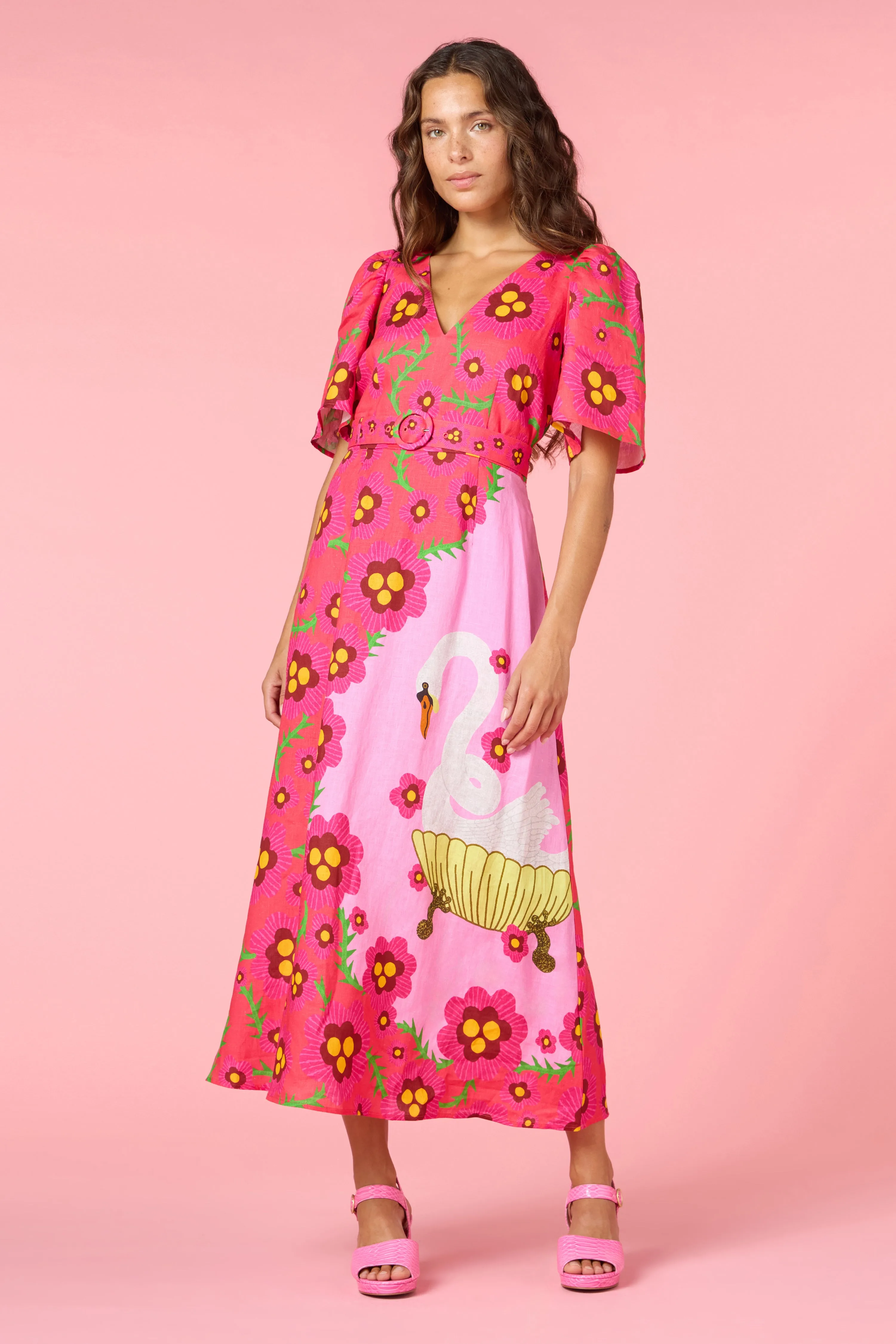 Eros Linen Summer Maxi Dress sold by gorman product image thumbnail 2