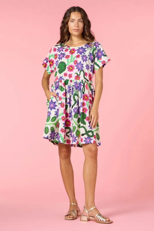 Flowerful Print Smock Dress sold by gorman