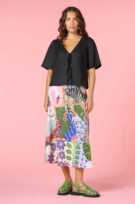 Tie And True Linen Top sold by gorman