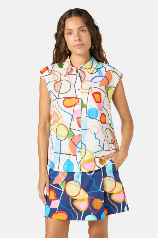 Line And Dandy Print Shirt sold by gorman