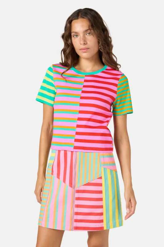 Stripe Lover Crop Tee sold by gorman