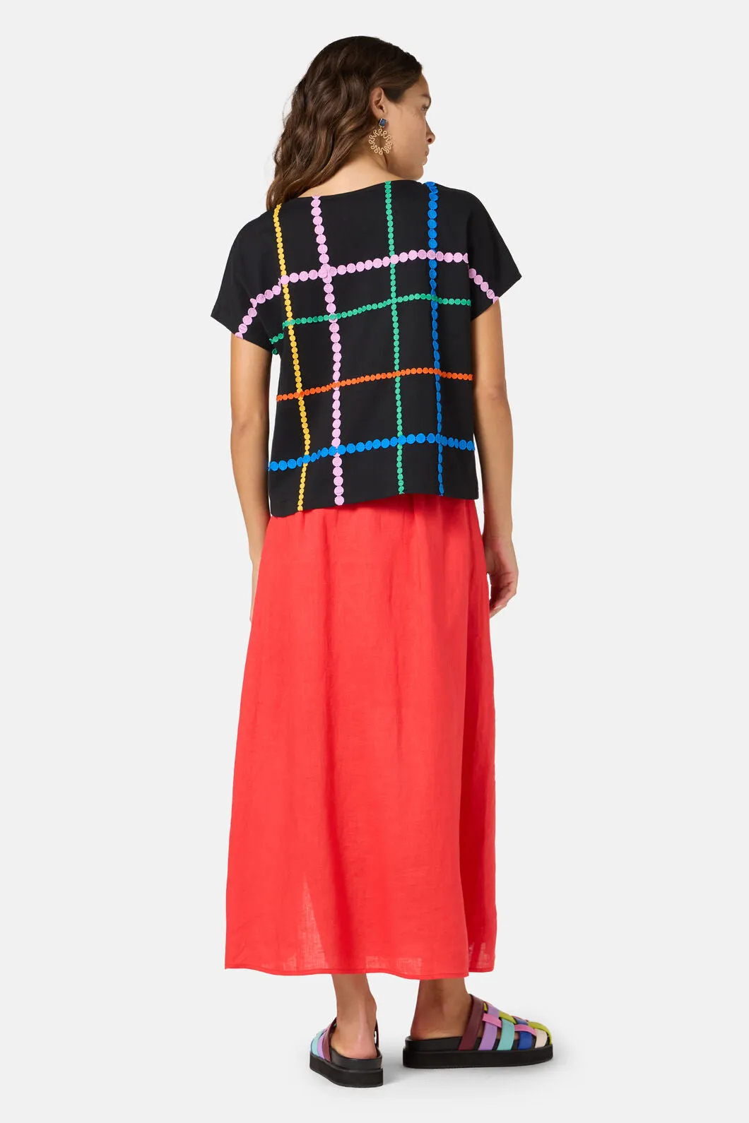 Stripe Embroidered Tee sold by gorman product image thumbnail 4