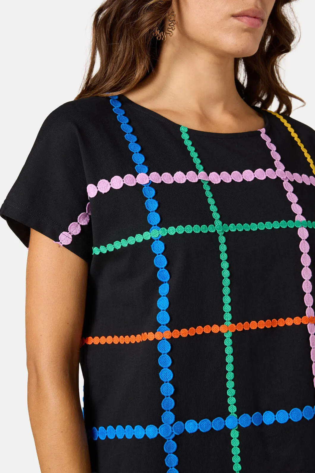 Stripe Embroidered Tee sold by gorman product image thumbnail 5