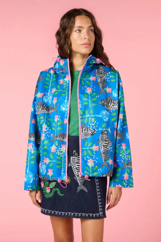 Gone Fishing Print Raincoat sold by gorman