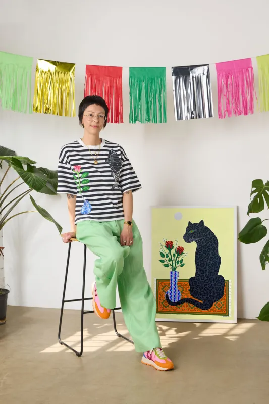 Gone Fishing Print Relaxed Tee sold by gorman