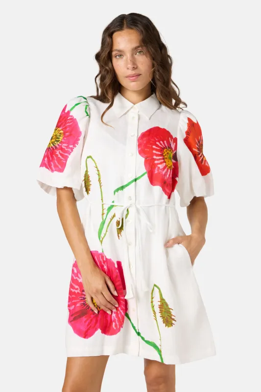 Poppies Linen Shirt Dress sold by gorman