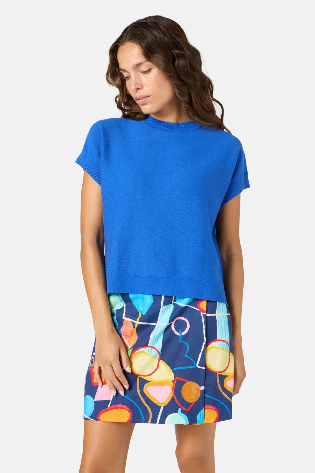 Leya Cotton Knit Top sold by gorman