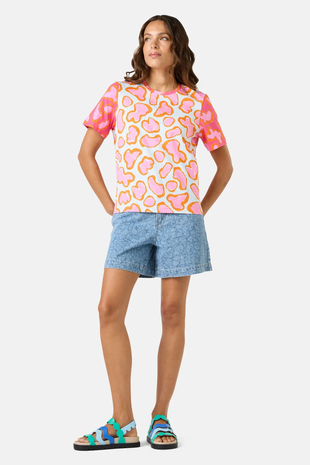 Fleur Rosa Print Classic Tee sold by gorman product image thumbnail 2