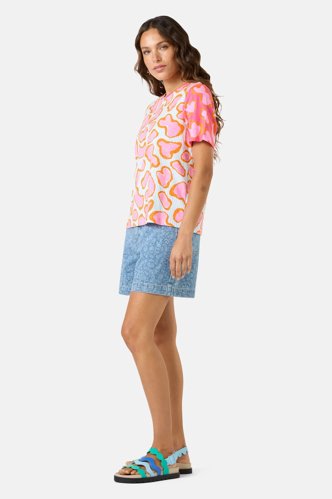 Fleur Rosa Print Classic Tee sold by gorman product image thumbnail 3