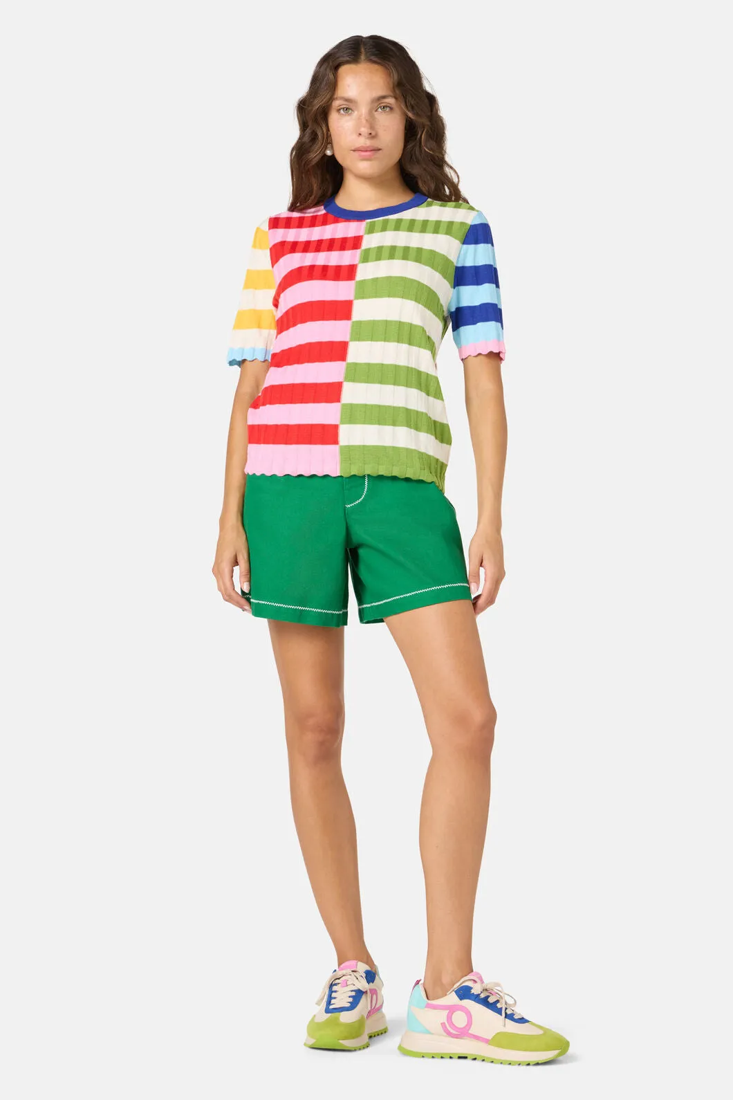 Stripe Pop Knit Top sold by gorman product image thumbnail 2