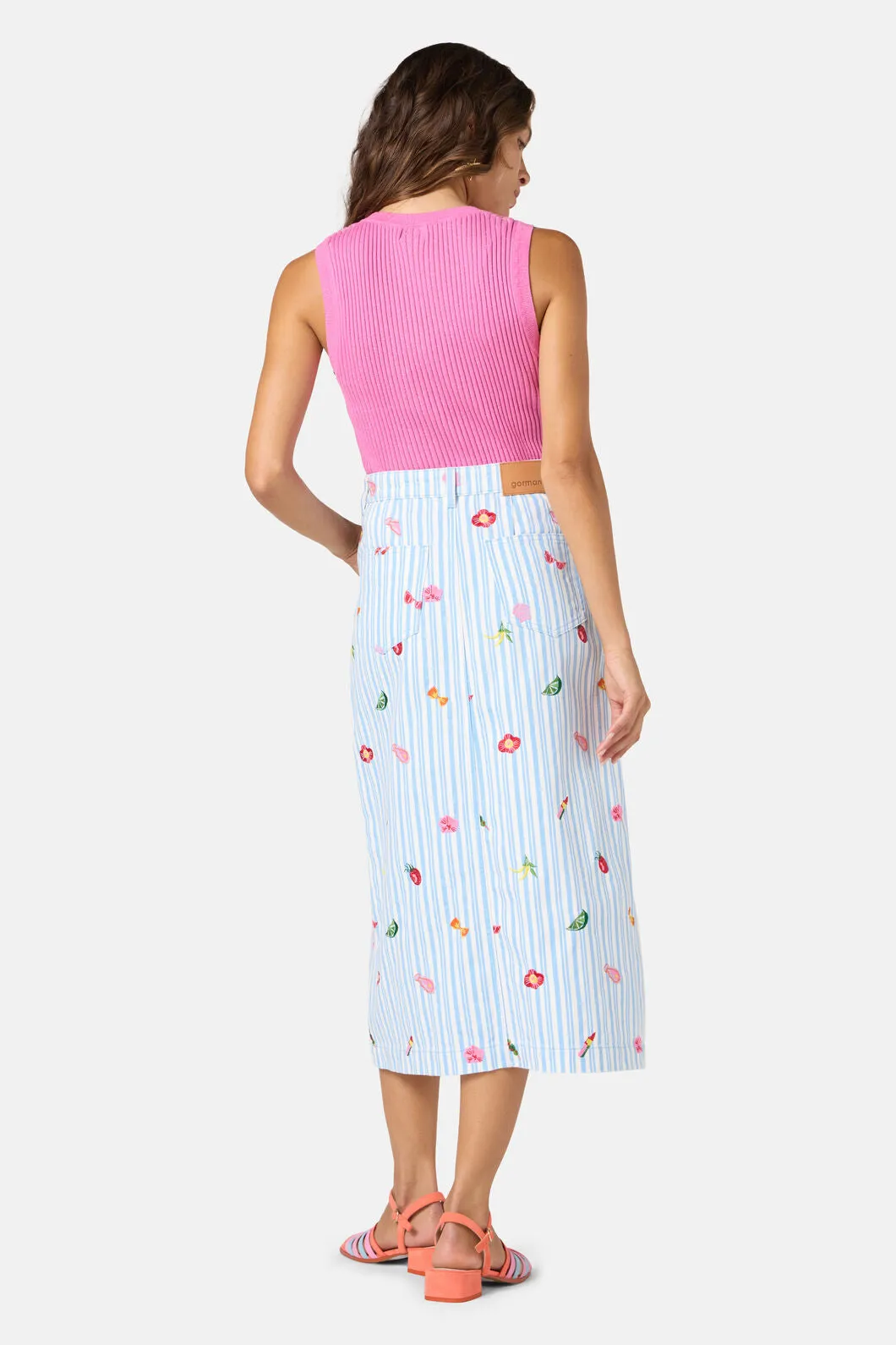 Antipasto Print Denim Skirt sold by gorman product image thumbnail 3