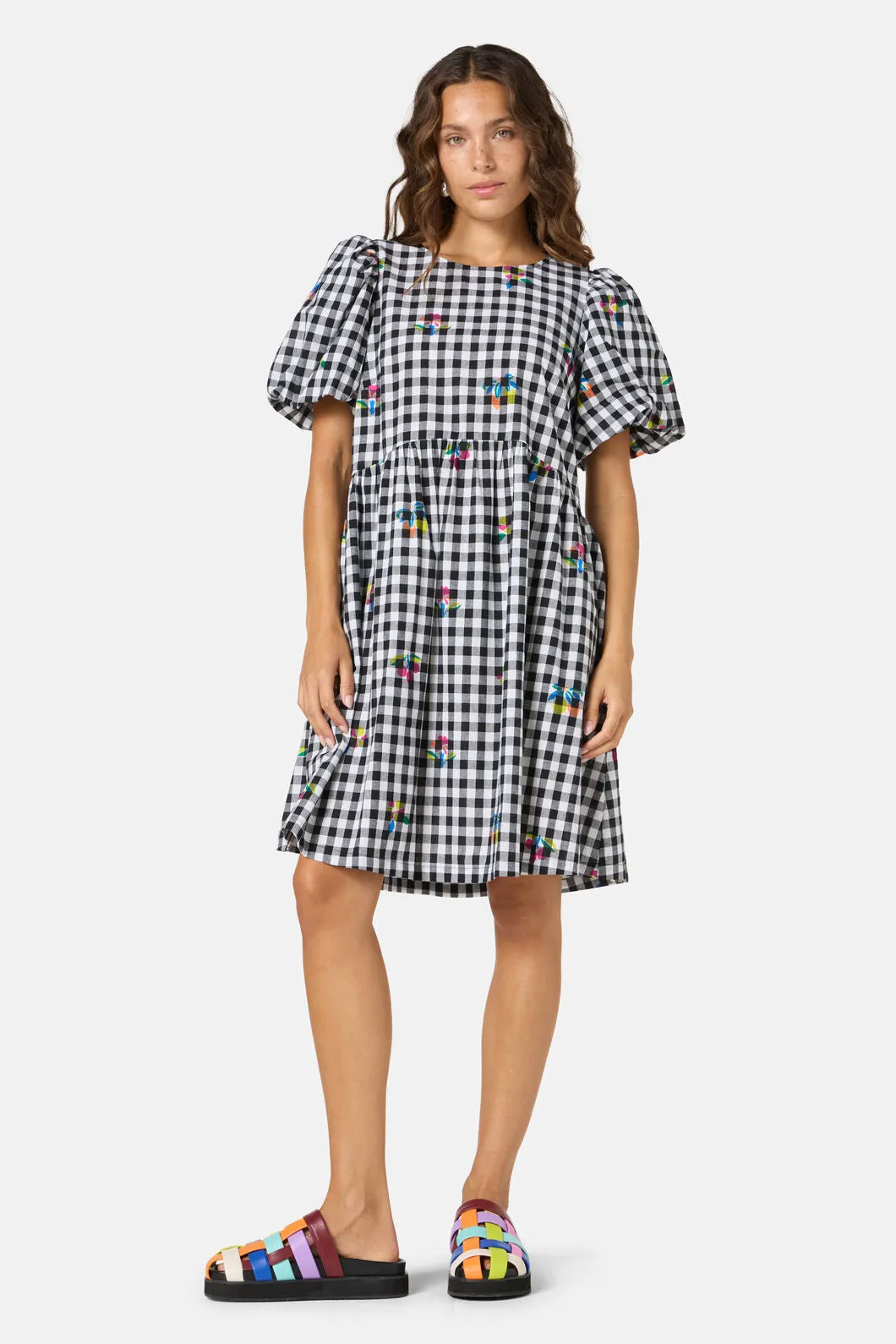 Fleur Check Smock Dress sold by gorman product image thumbnail 2