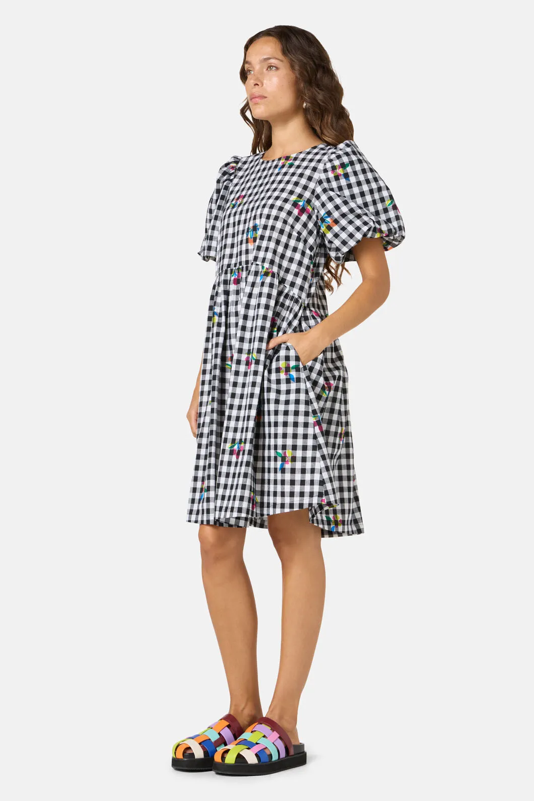Fleur Check Smock Dress sold by gorman product image thumbnail 3