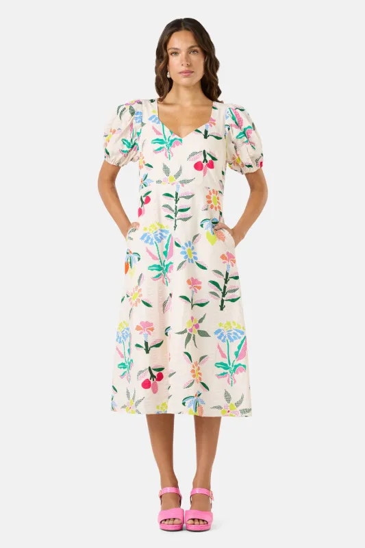 Stencil Garden Midi Dress sold by gorman
