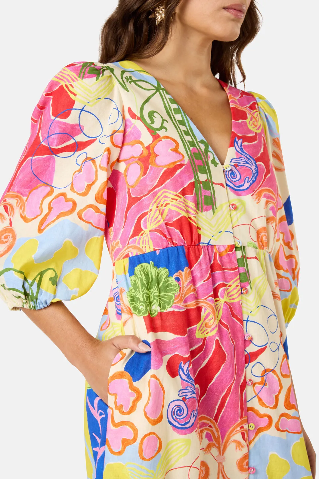 Fleur Tango Print Long Dress sold by gorman product image thumbnail 5