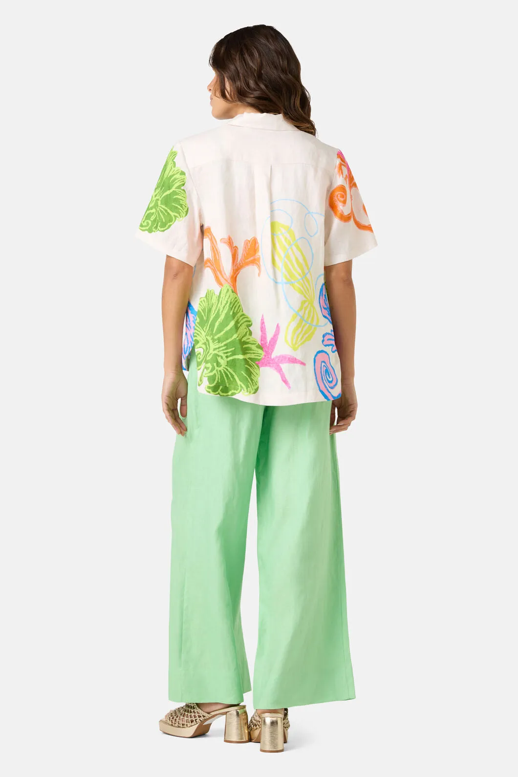 Fleur Tango Print Linen Shirt sold by gorman product image thumbnail 5