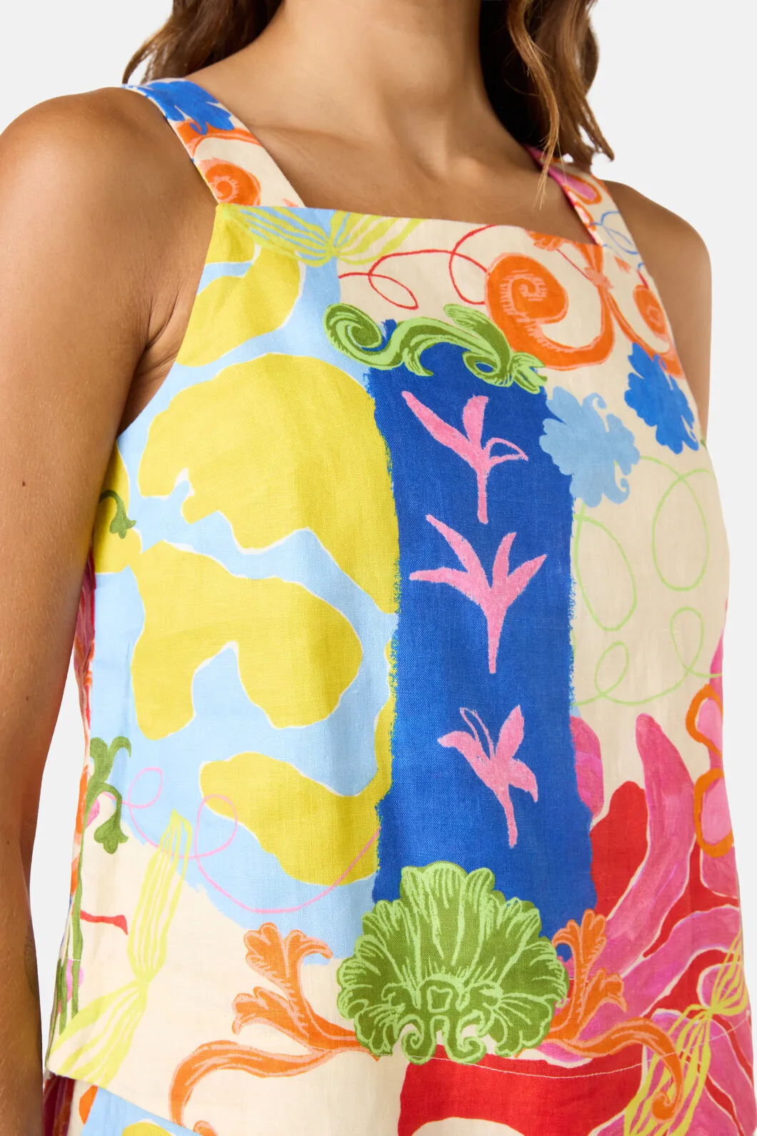Fleur Tango Linen Tank Top sold by gorman product image thumbnail 5