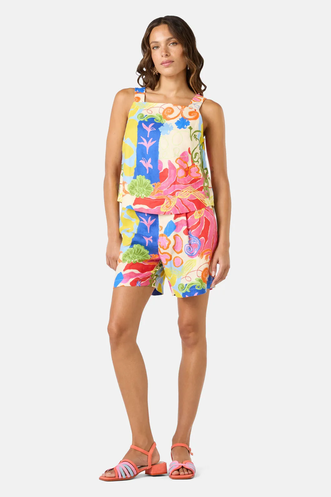 Fleur Tango Linen Tank Top sold by gorman product image thumbnail 2