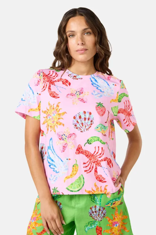 Mosaic Mile Print Classic Tee sold by gorman