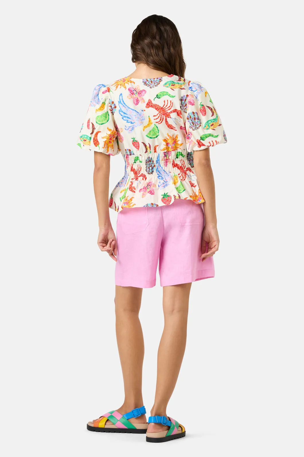 Mosaic Mile Poplin Top sold by gorman product image thumbnail 4