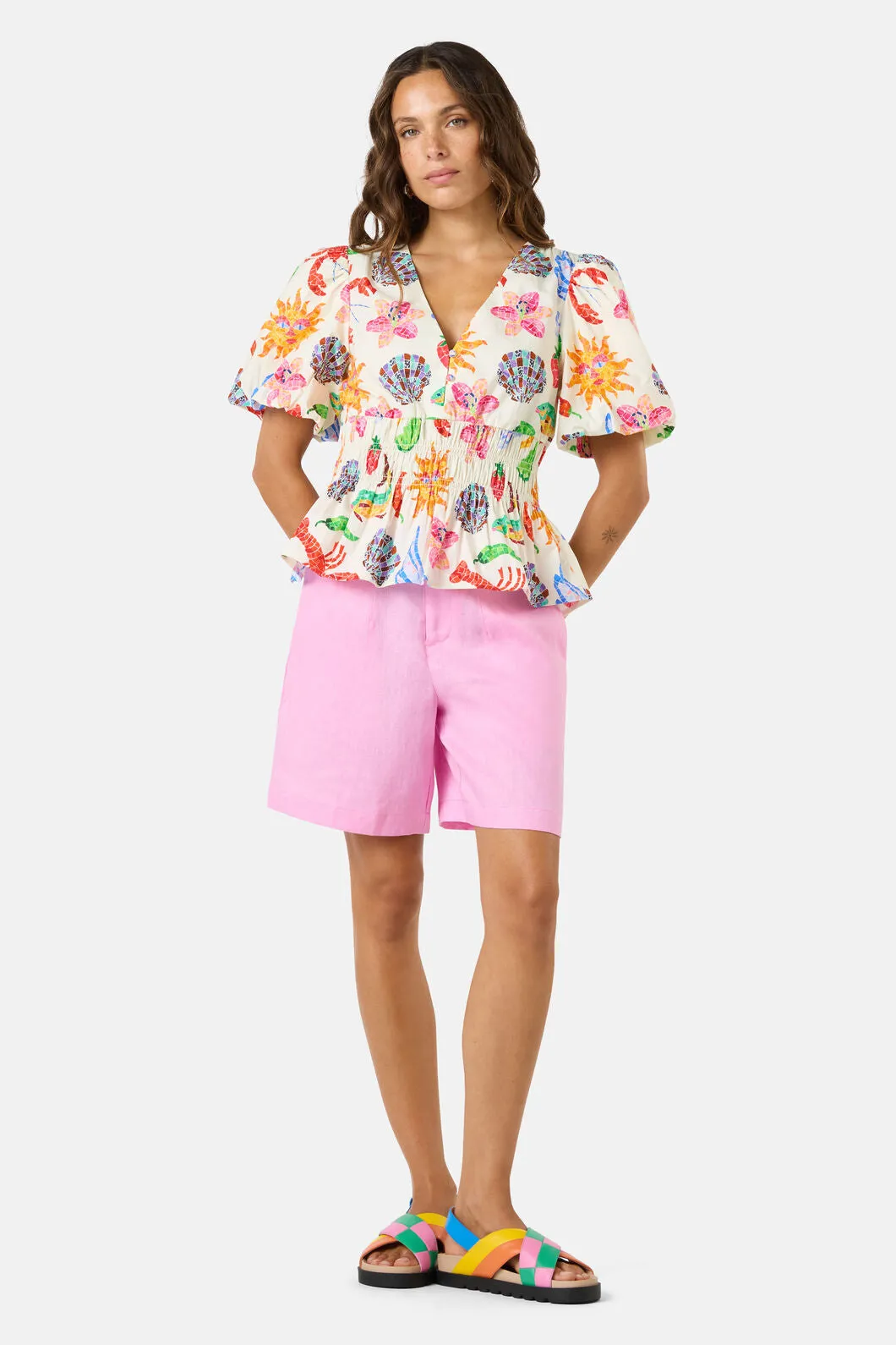 Mosaic Mile Poplin Top sold by gorman product image thumbnail 2