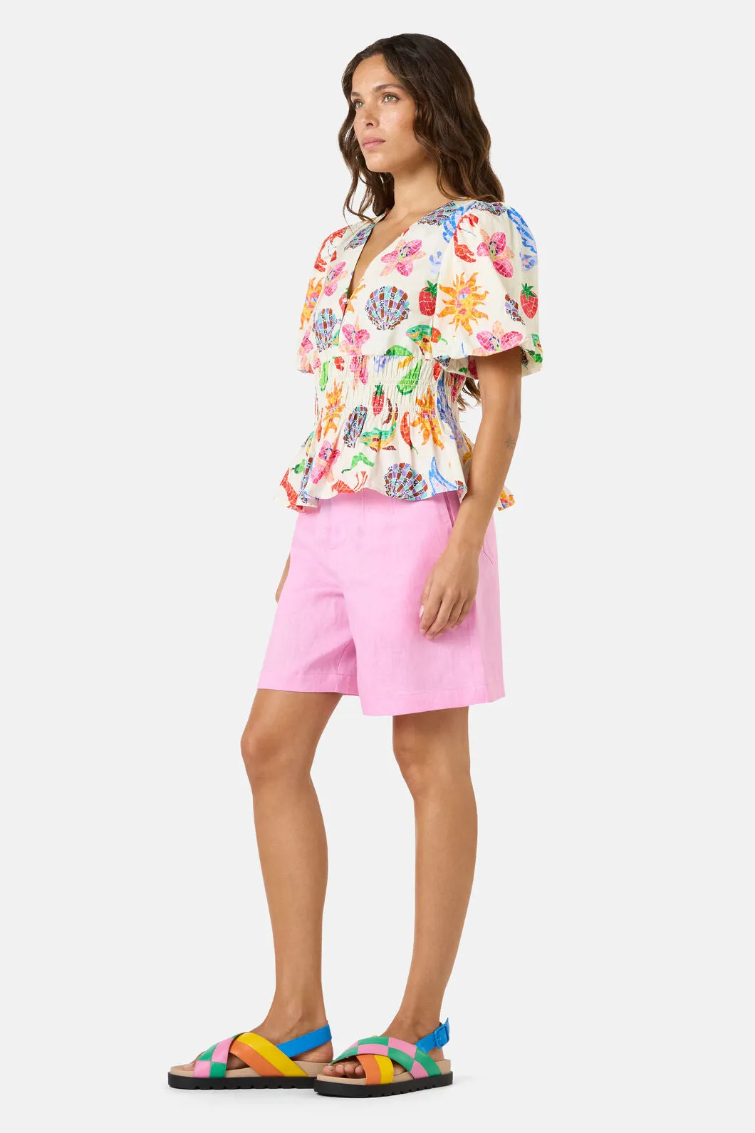 Mosaic Mile Poplin Top sold by gorman product image thumbnail 3