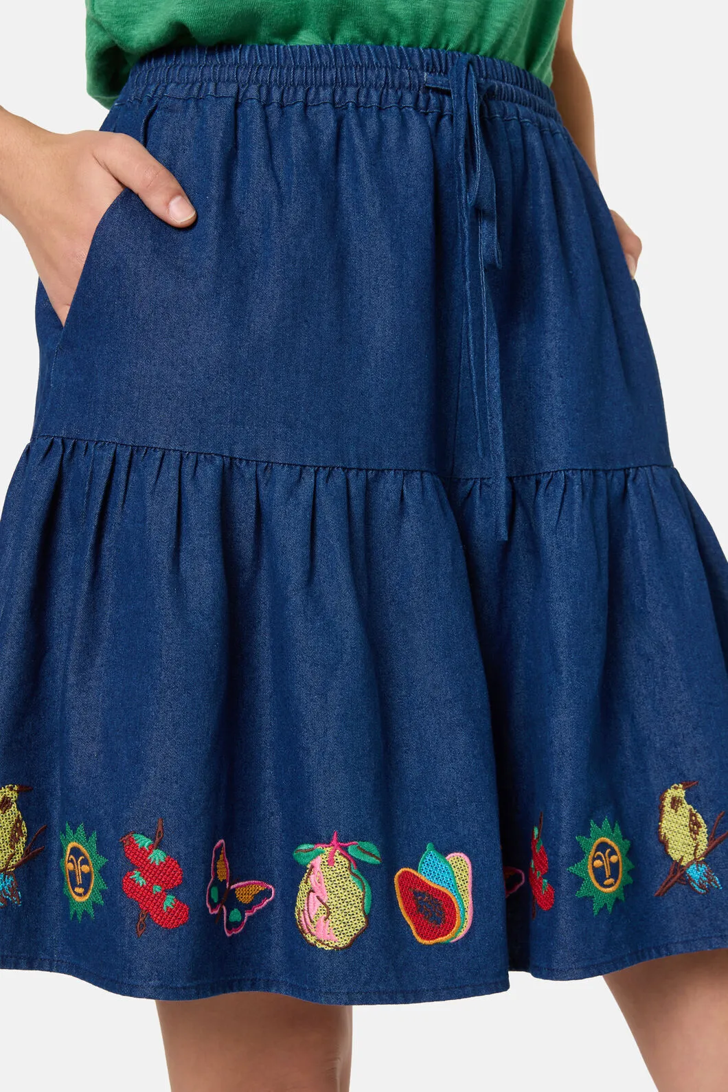 Postcards Chambray Skort sold by gorman product image thumbnail 5