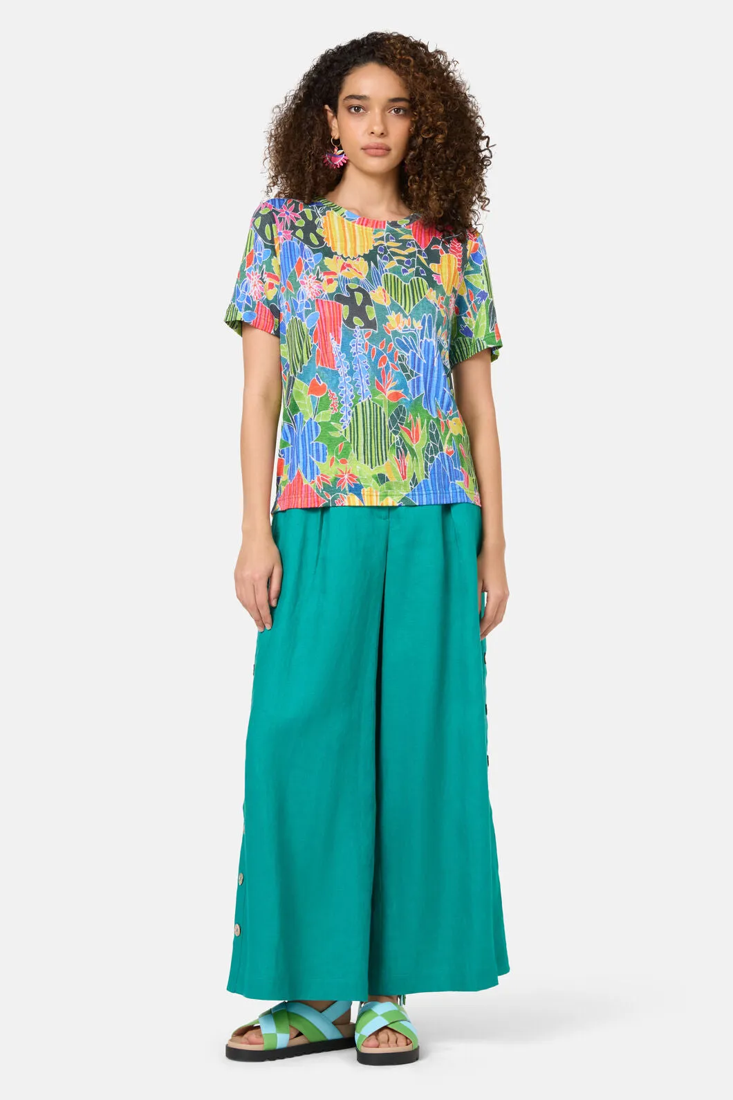 Flower Garden Hemp Tee sold by gorman product image thumbnail 2