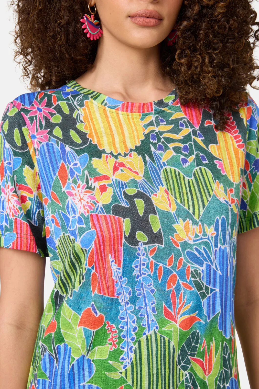 Flower Garden Hemp Tee sold by gorman product image thumbnail 5
