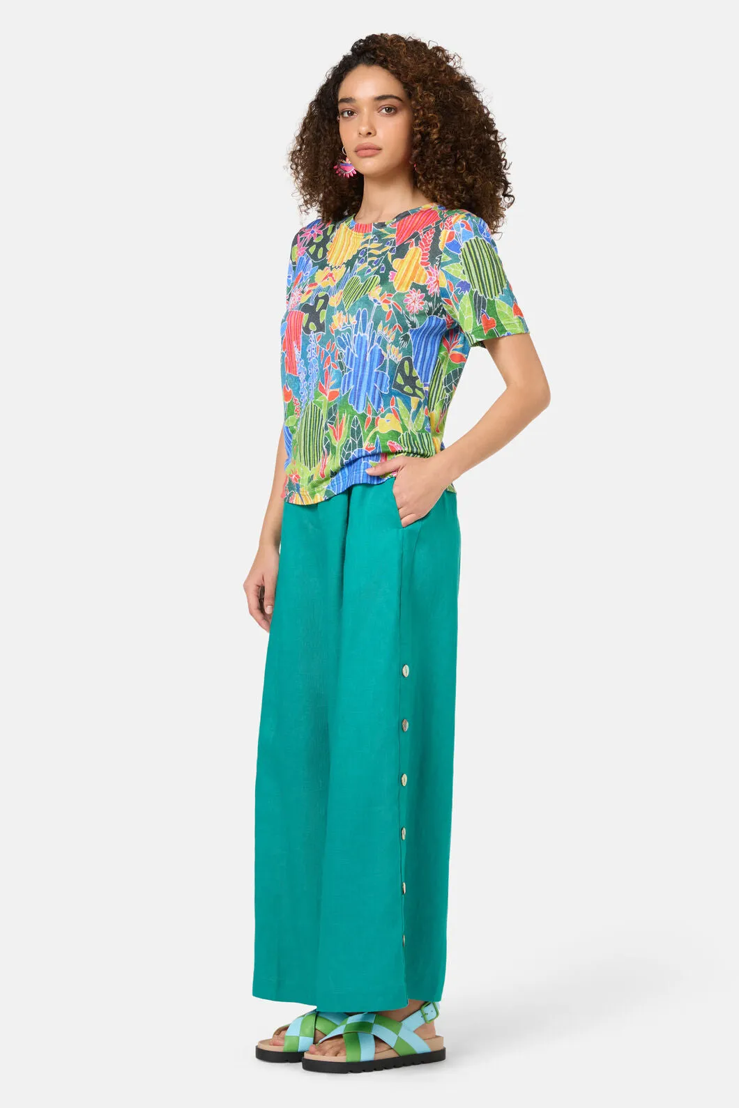 Flower Garden Hemp Tee sold by gorman product image thumbnail 3