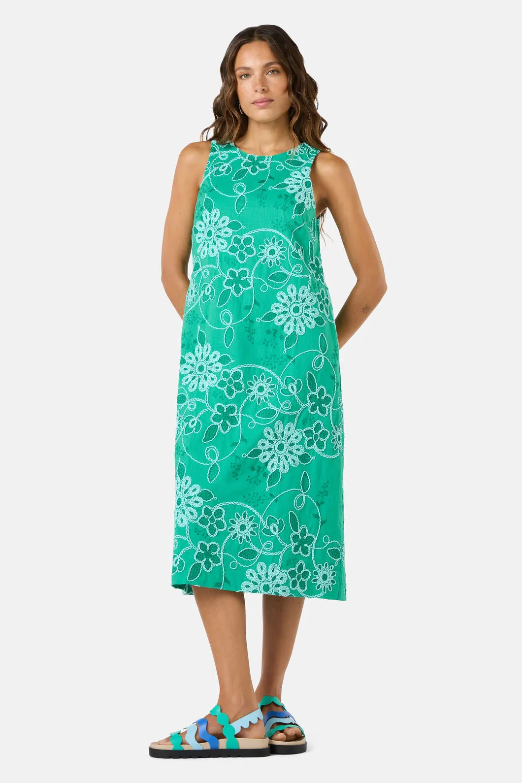 Flower Fizz Embroidered Dress sold by gorman