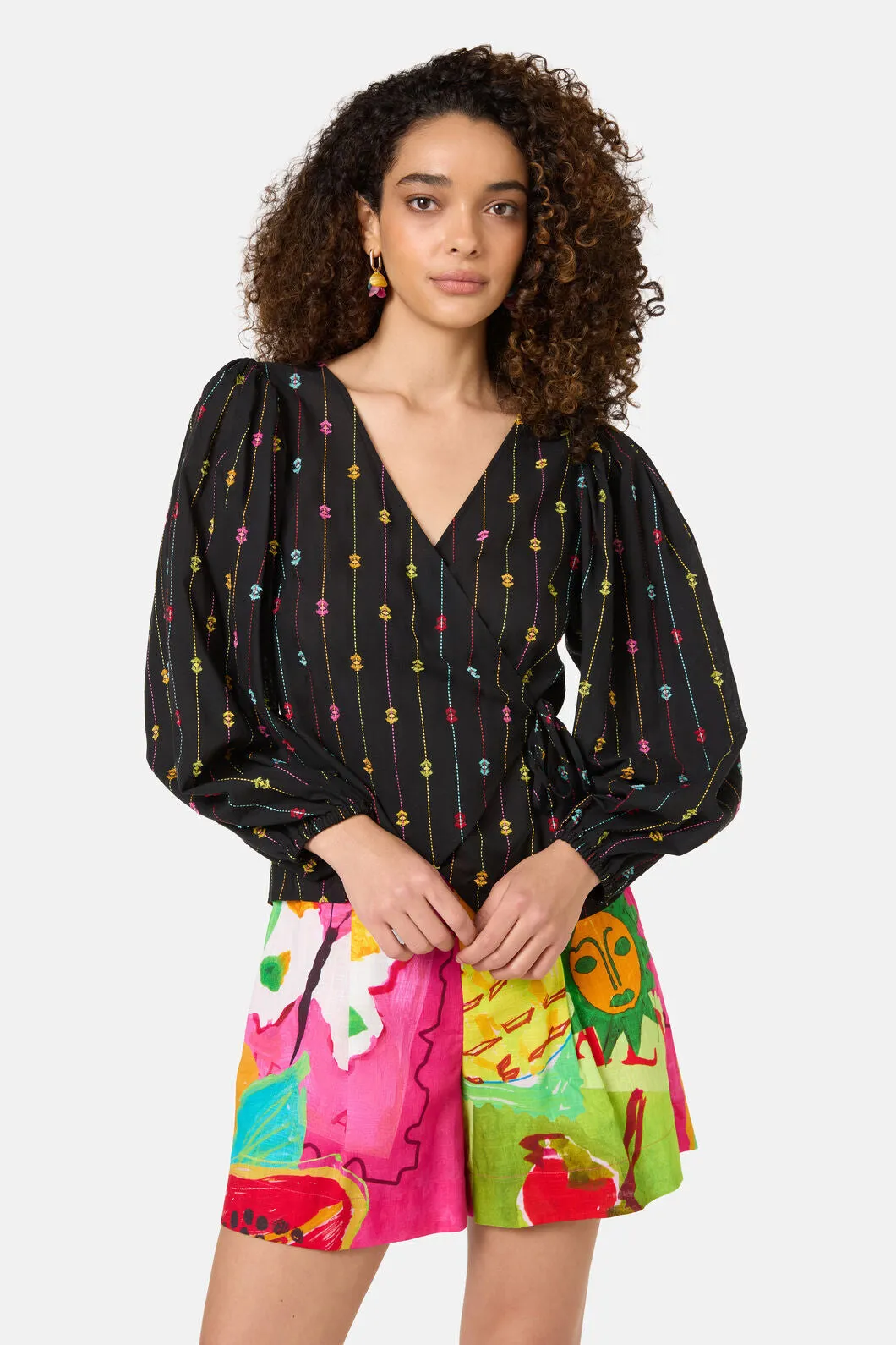 Light Show Cotton Jaquard Top sold by gorman