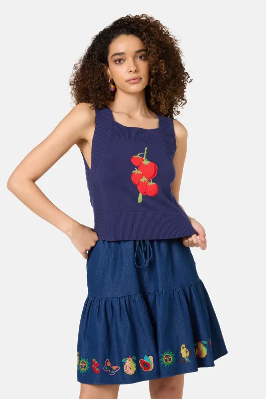 Postcards Organic Knit Tank sold by gorman