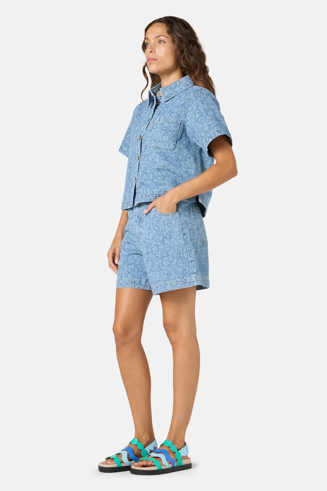 Sea Bubbles Denim Shirt sold by gorman product image thumbnail 3