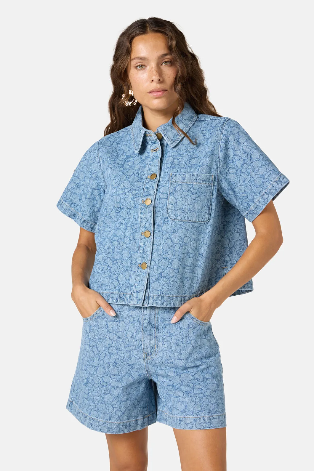 Sea Bubbles Denim Shirt sold by gorman