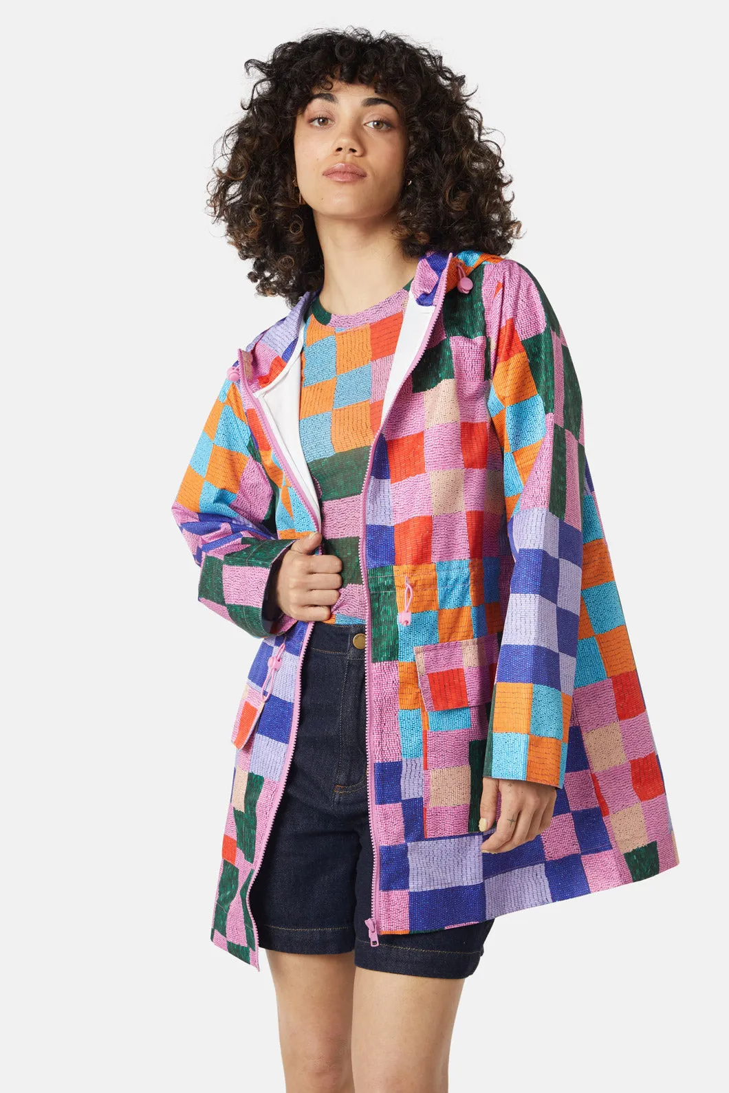 Beaded Check Raincoat sold by gorman product image thumbnail 4