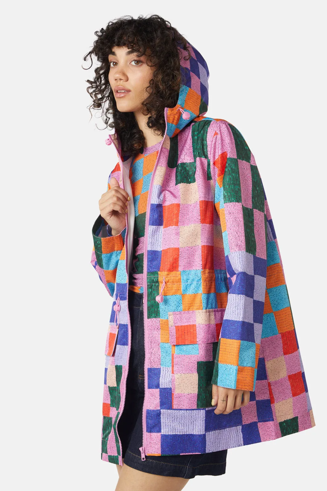 Beaded Check Raincoat sold by gorman product image thumbnail 5