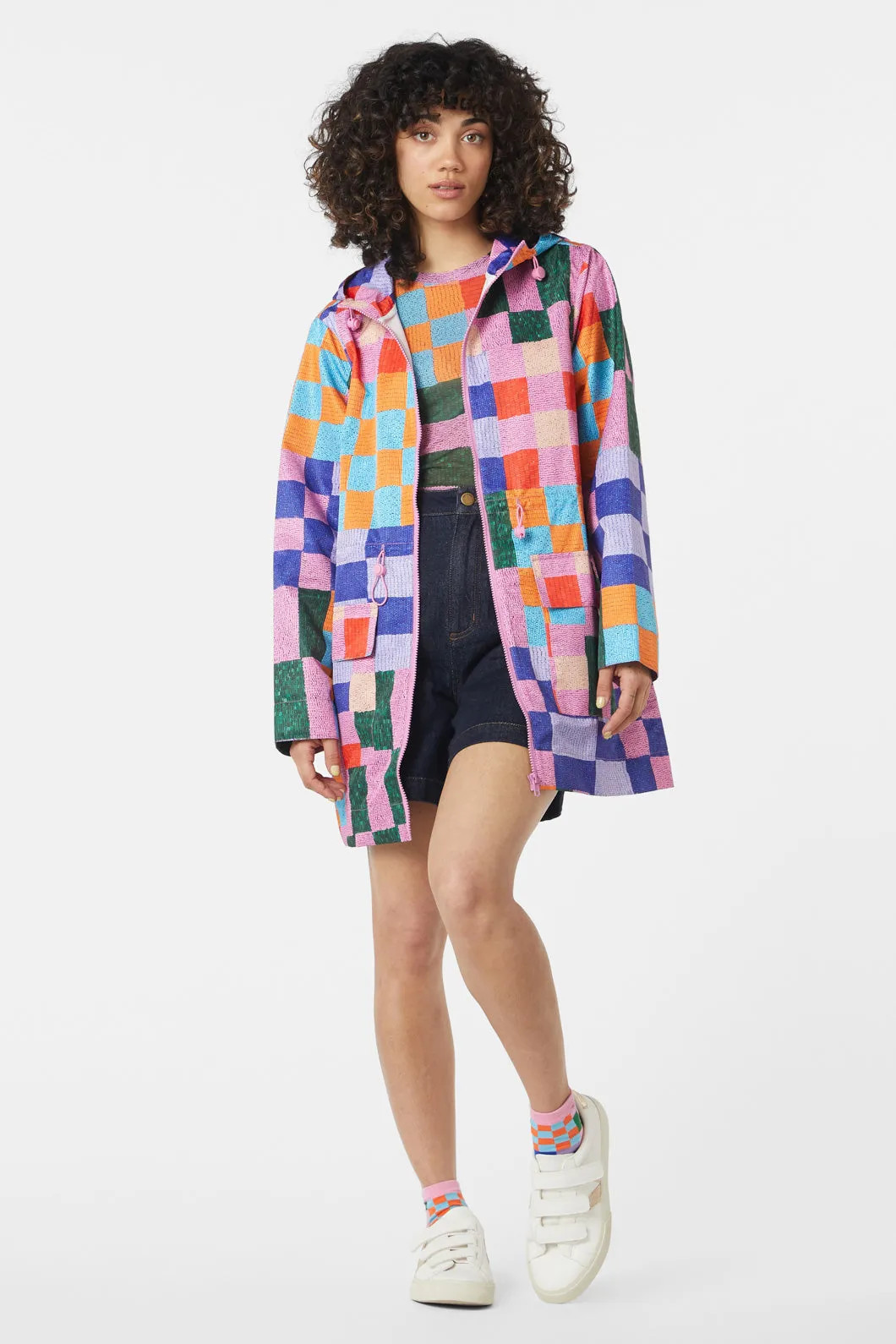 Beaded Check Raincoat sold by gorman