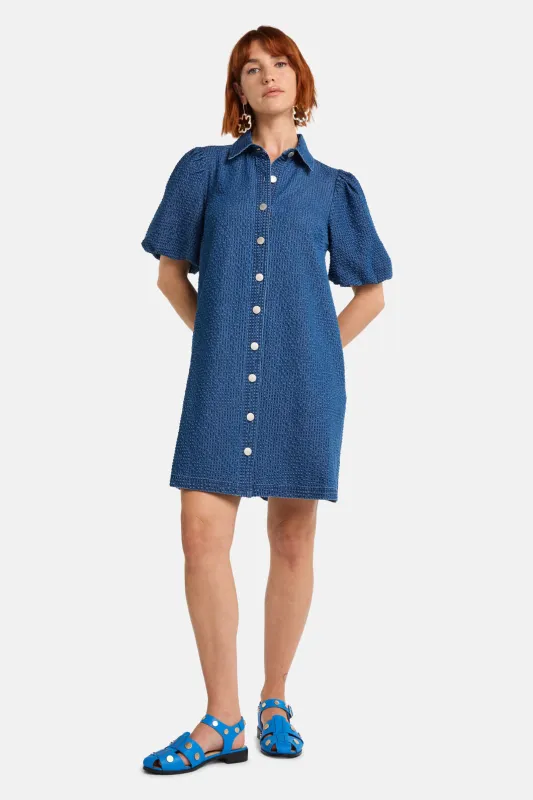 Seersucker Denim Dress sold by gorman